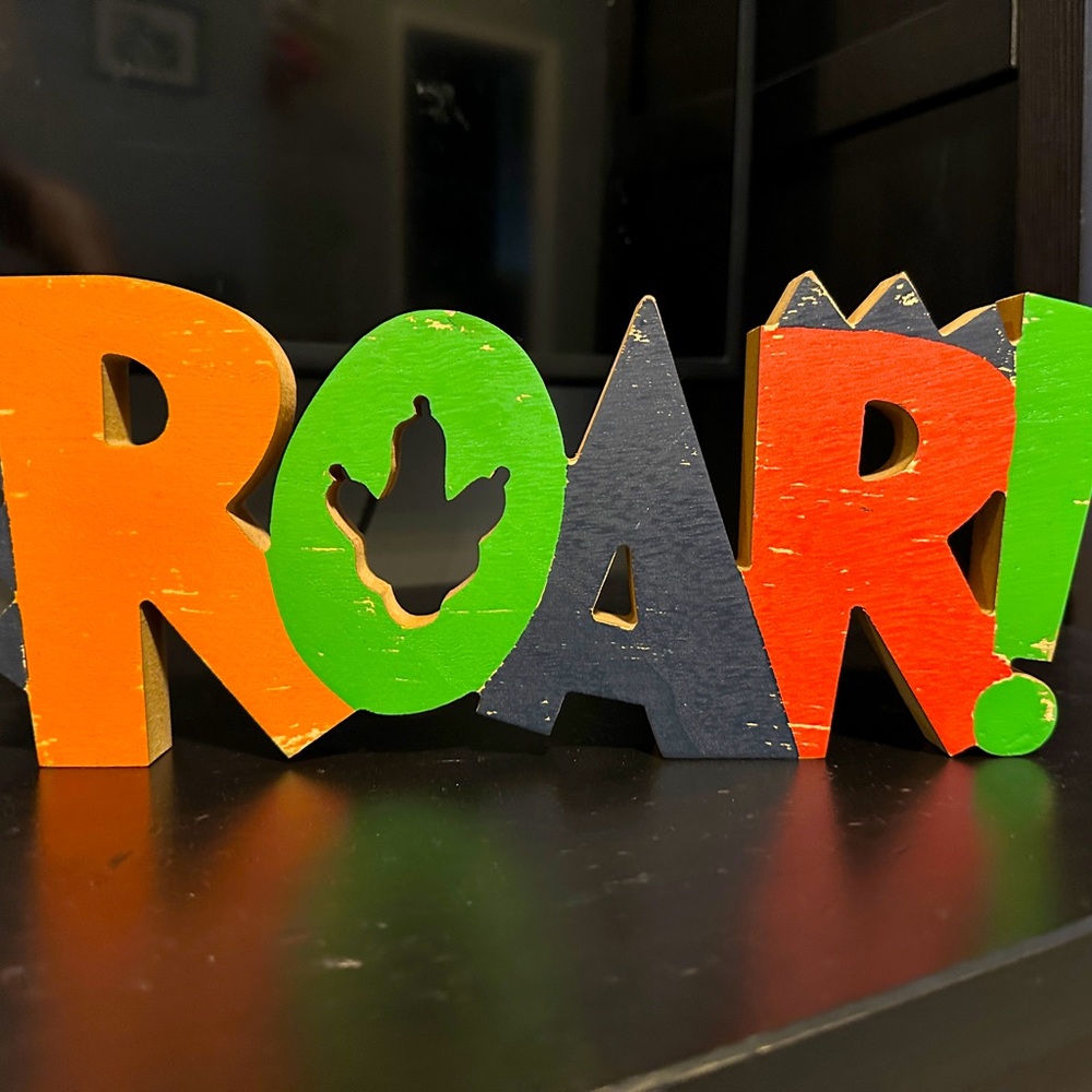 ROAR! Sign/ Dinosaur room Decor/ Kids room